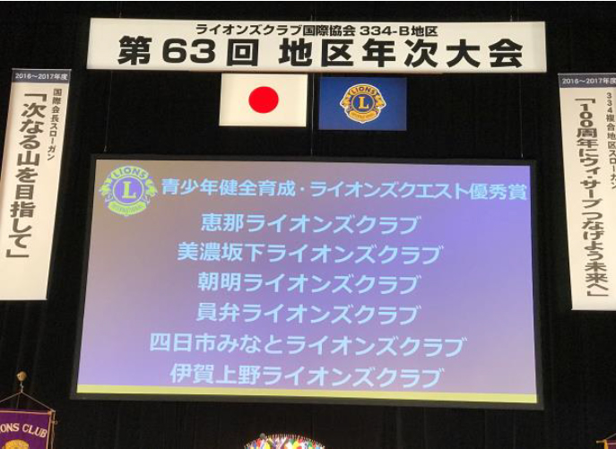 第63回334‐Ｂ地区年次大会