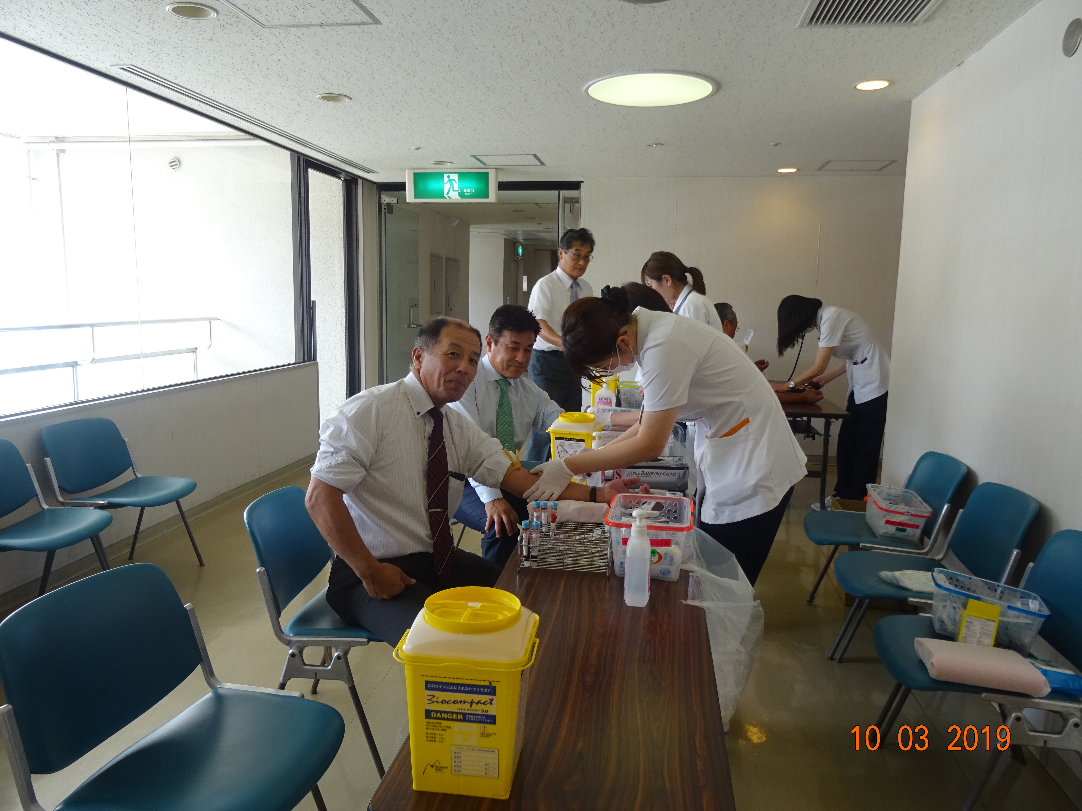10月第1例会（第１３３７回）　健康診断例会　２０１９年１０月３日（木）　於）岡波総合病院　講堂